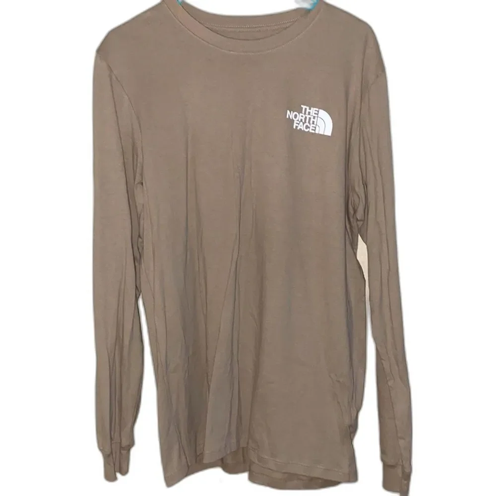 The North Face Beige Long Sleeve T-shirt Men's Medium Casual Outdoor Shirt